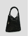 Bolso Alison piel anudada negra - Mujer | Roberto Verino