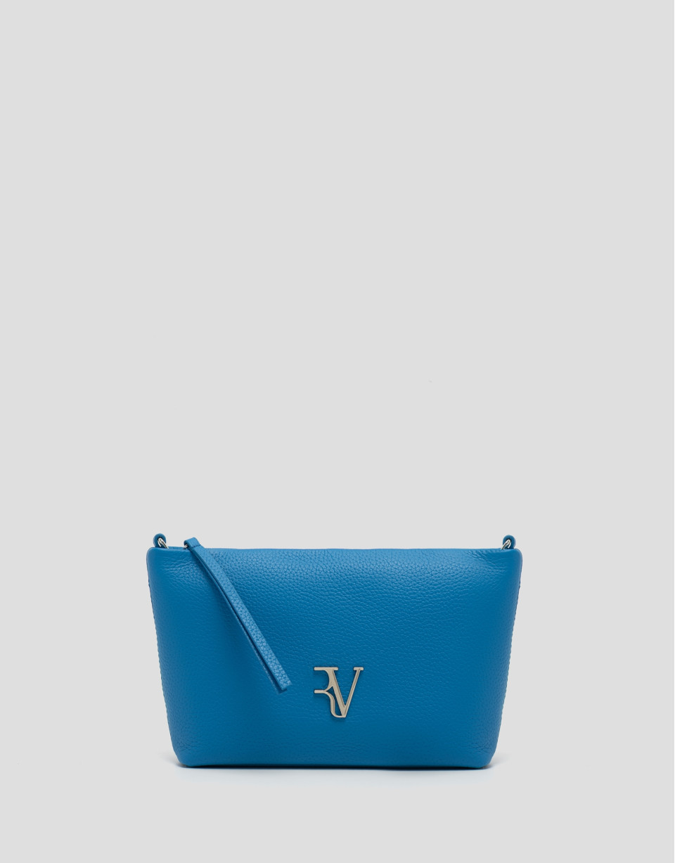 Bolso bandolera Megan Messenger piel azul claro | Roberto Verino