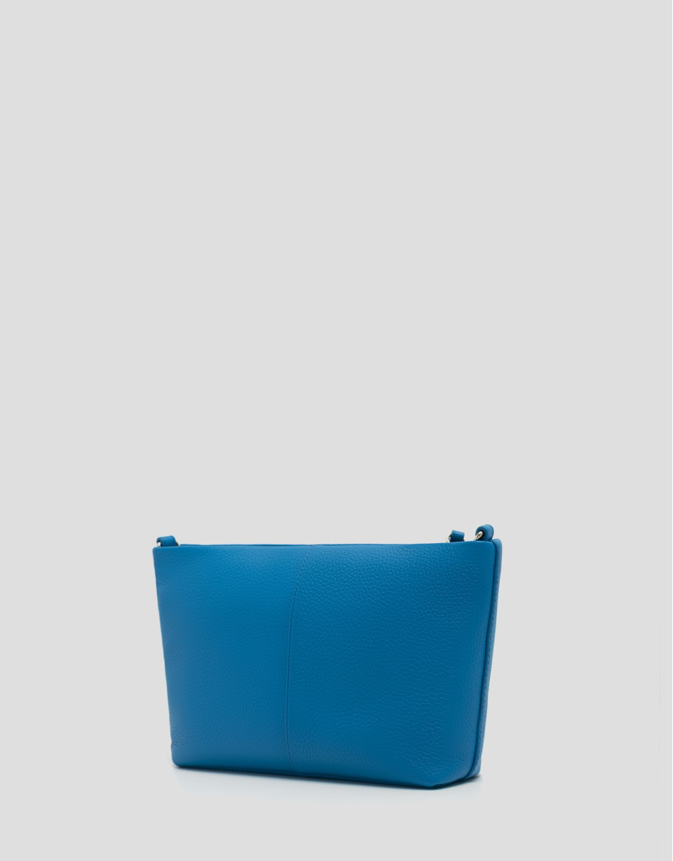 Bolso bandolera Megan Messenger piel azul claro | Roberto Verino