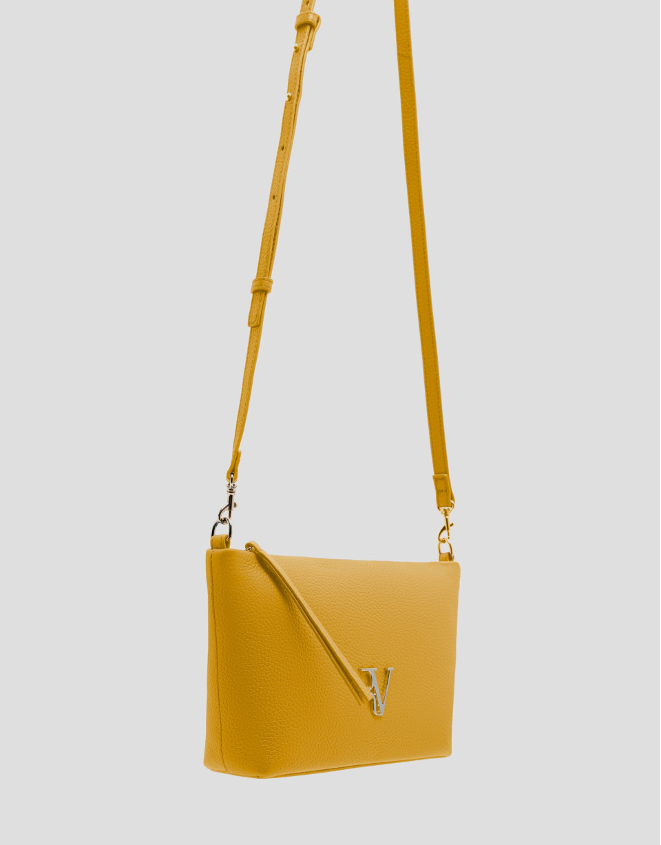 Bolso bandolera Megan Messenger piel mostaza | Roberto Verino