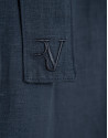 Flowing blue trousers with belt - Woman | Roberto Verino