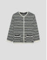 Chaqueta punto de algodón estructura blanco ... | Roberto Verino