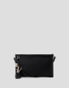 Dafne Messenger shoulder bag in black nylon | Roberto Verino