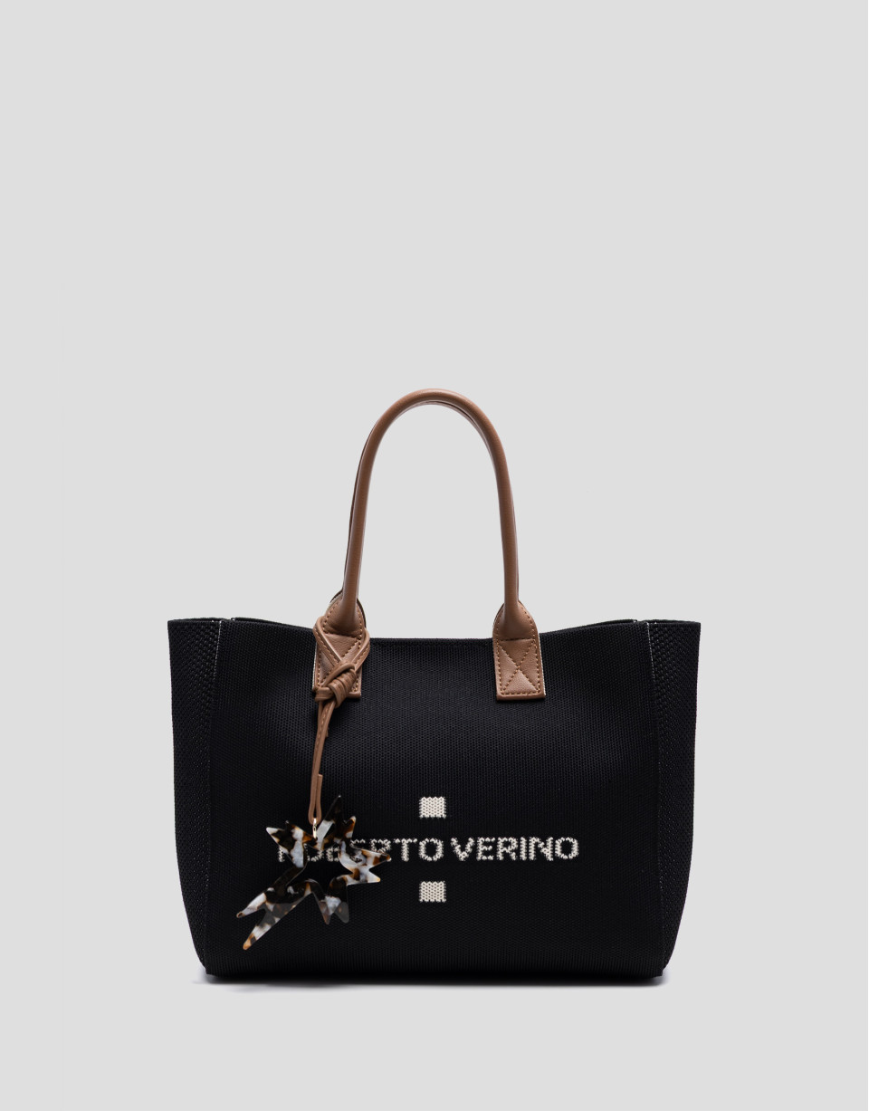 Bolso de mano Zendaya Satchel punto negro | Roberto Verino