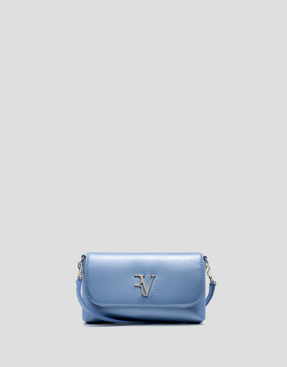 Rita Metal blue handbag - Woman - SS2026 | Roberto Verino