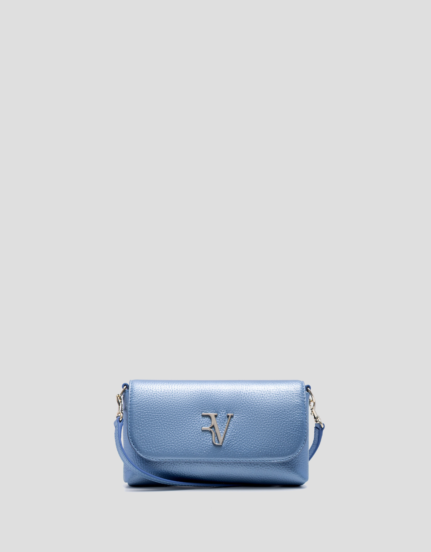 Rita Metal blue handbag - Woman - SS2026 | Roberto Verino