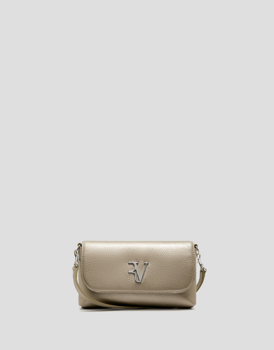 Rita Metal clutch bag in gold - Woman - SS2026 | Roberto Verino