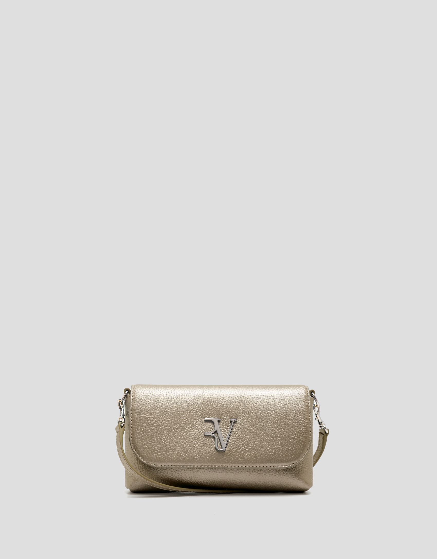 Rita Metal clutch bag in gold - Woman - SS2026 | Roberto Verino