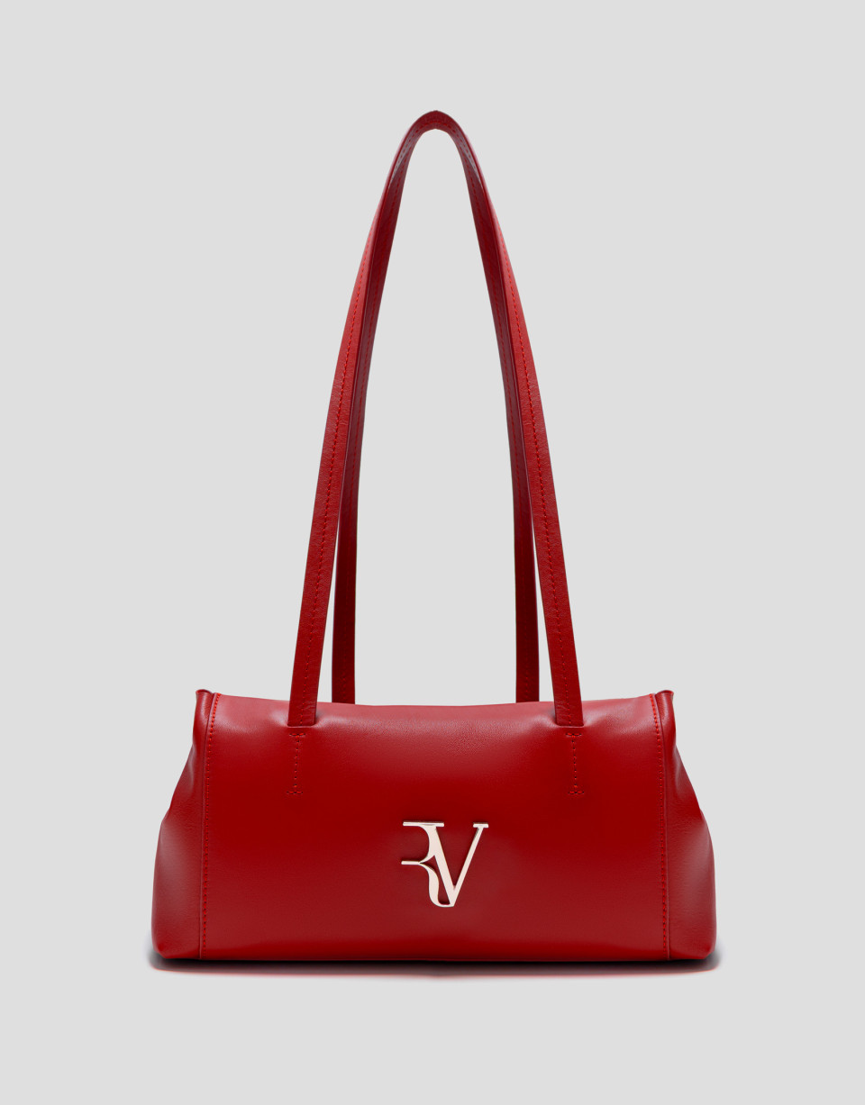 Megan Zipper red leather shoulder bag - Woman | Roberto Verino
