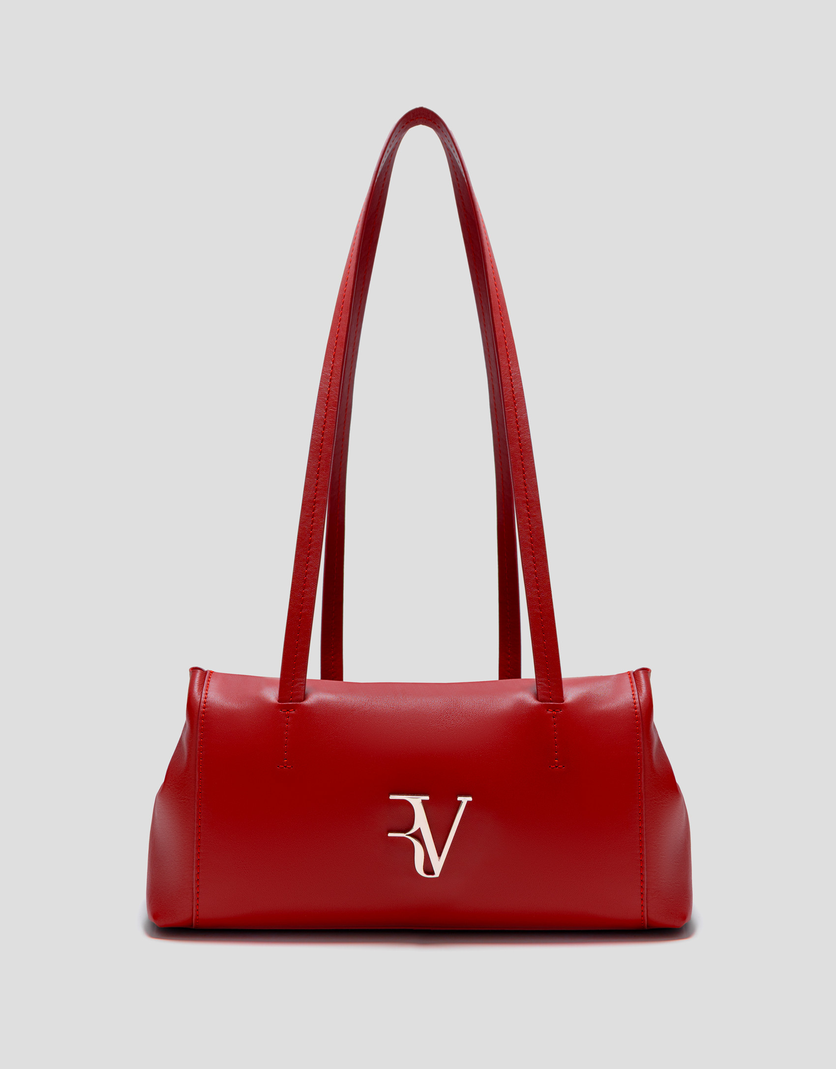Megan Zipper red leather shoulder bag - Woman | Roberto Verino