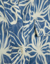 Vestido midi camisero estampado floral azul y... | Roberto Verino