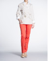 Gabardina beige doble botonadura. 