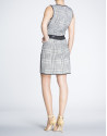 Vichy print straight dress 