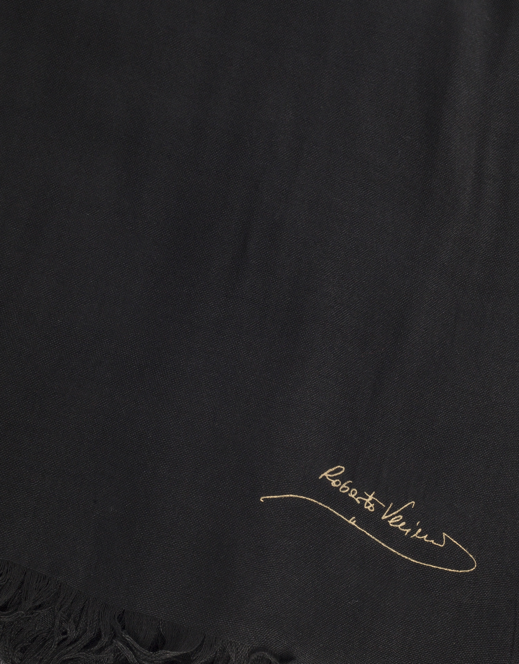 Plain black scarf