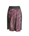 Jacquard short skirt bordeaux