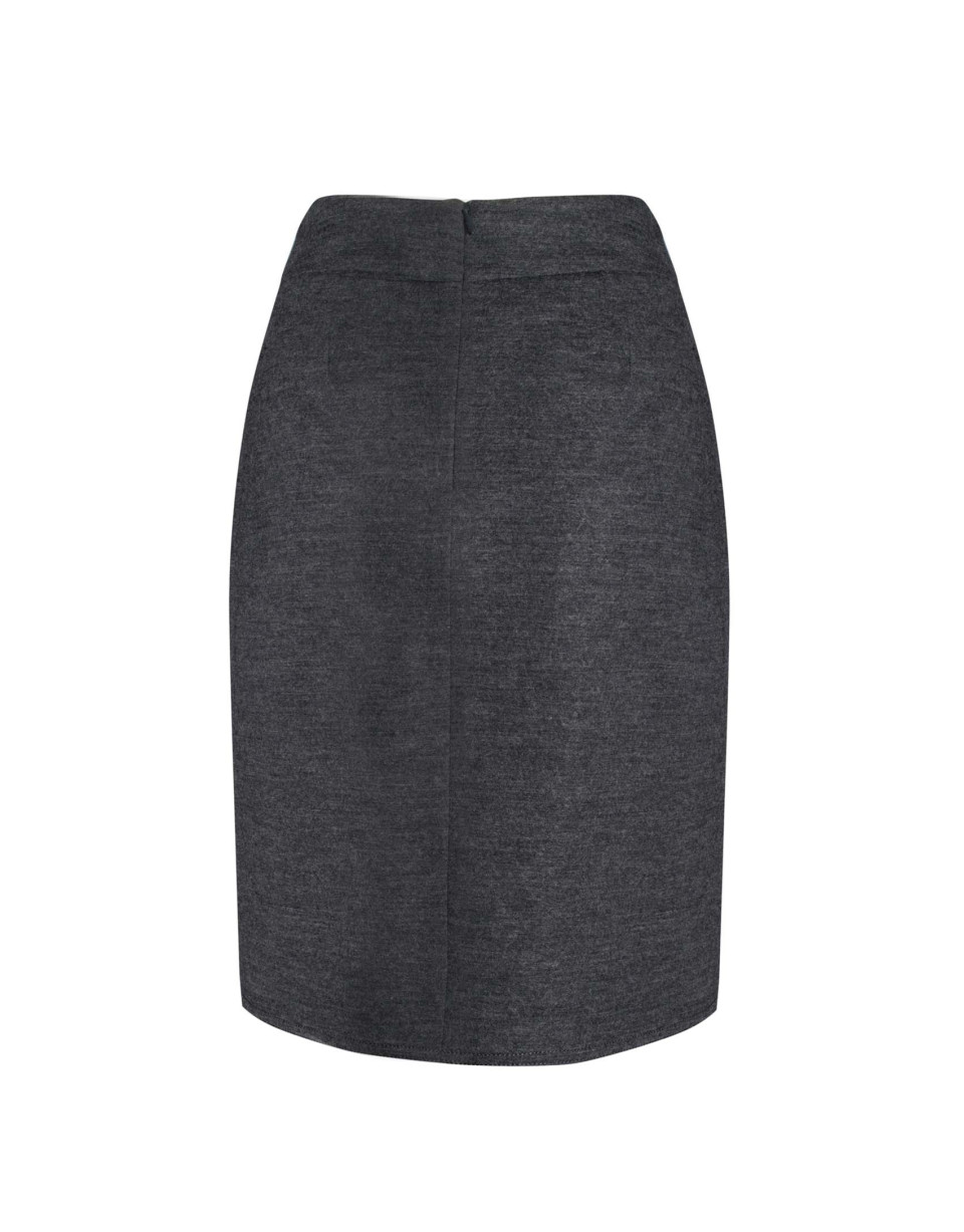 Jacquard short skirt bordeaux