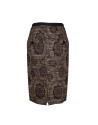 Skirt in floral motif pattern