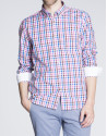 Colored checked sports shirt 