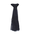 Foulard bordado azul marino