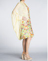 Yellow silk bolero sweater 