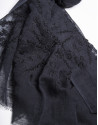 Foulard bordado azul marino