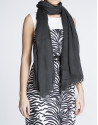 Plain black scarf