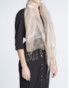 Foulard lurex beige