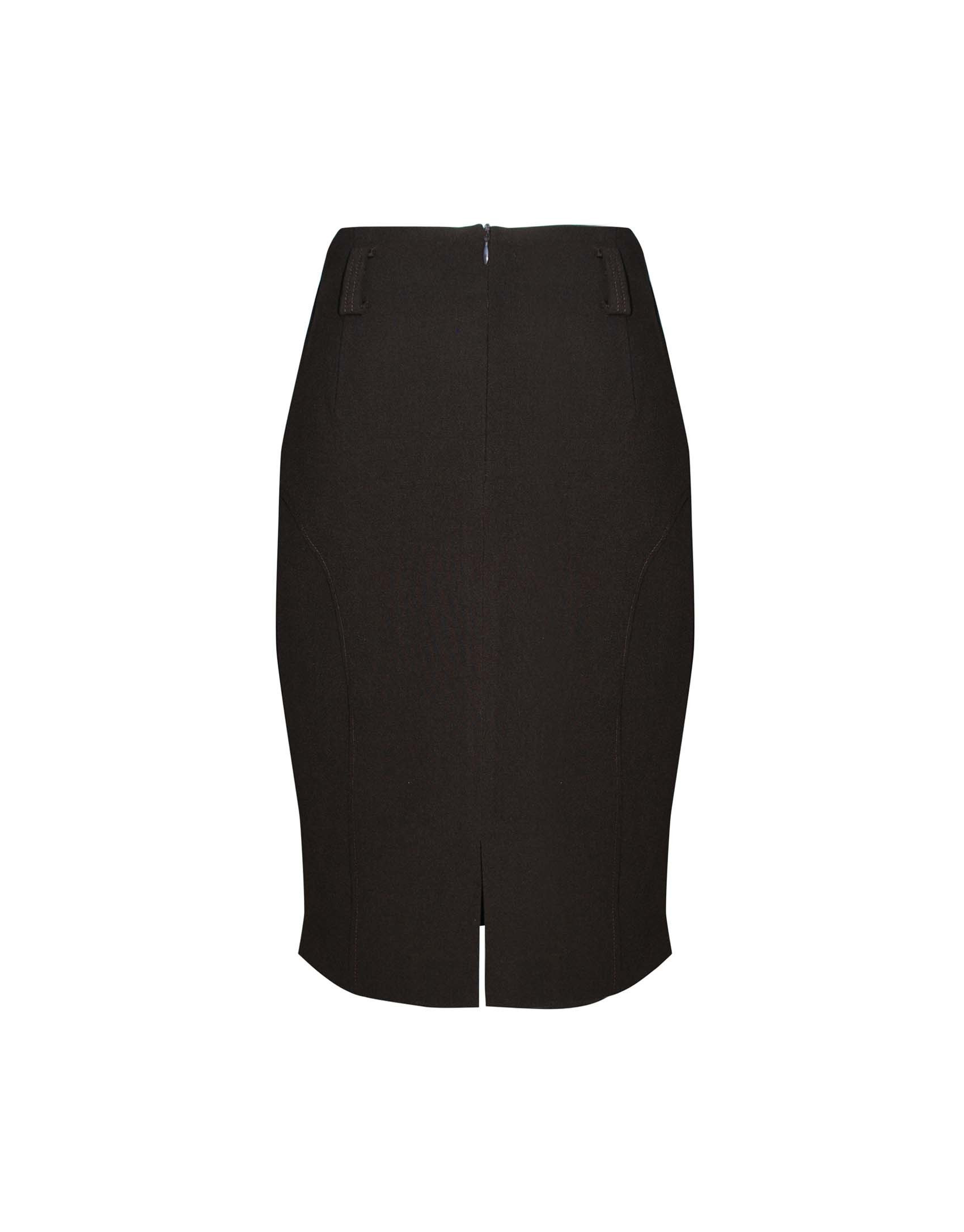 Brown skirt with pockets