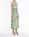 Vestido sin mangas estampados verdes