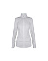 Camisa blanca cuello chimenea