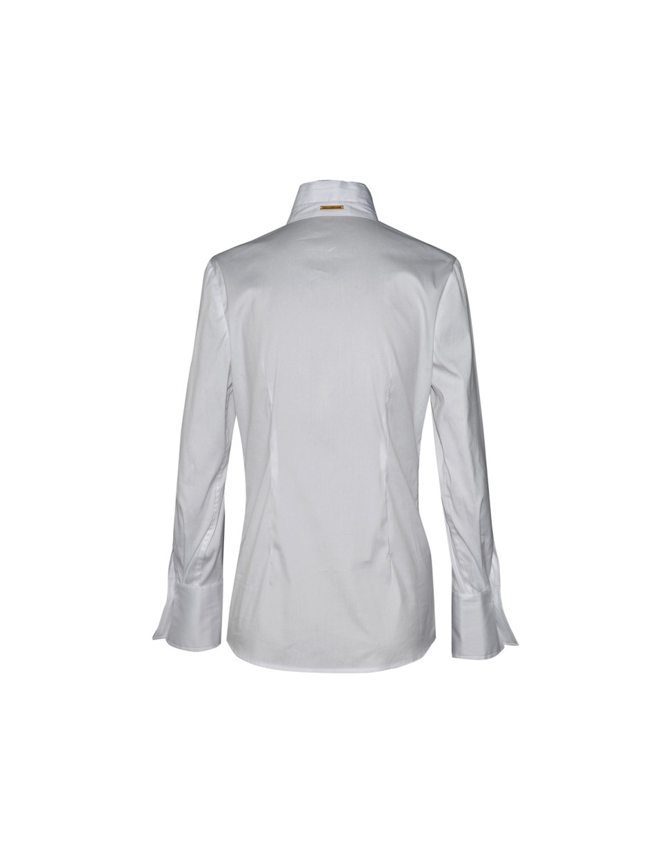 Camisa blanca cuello chimenea