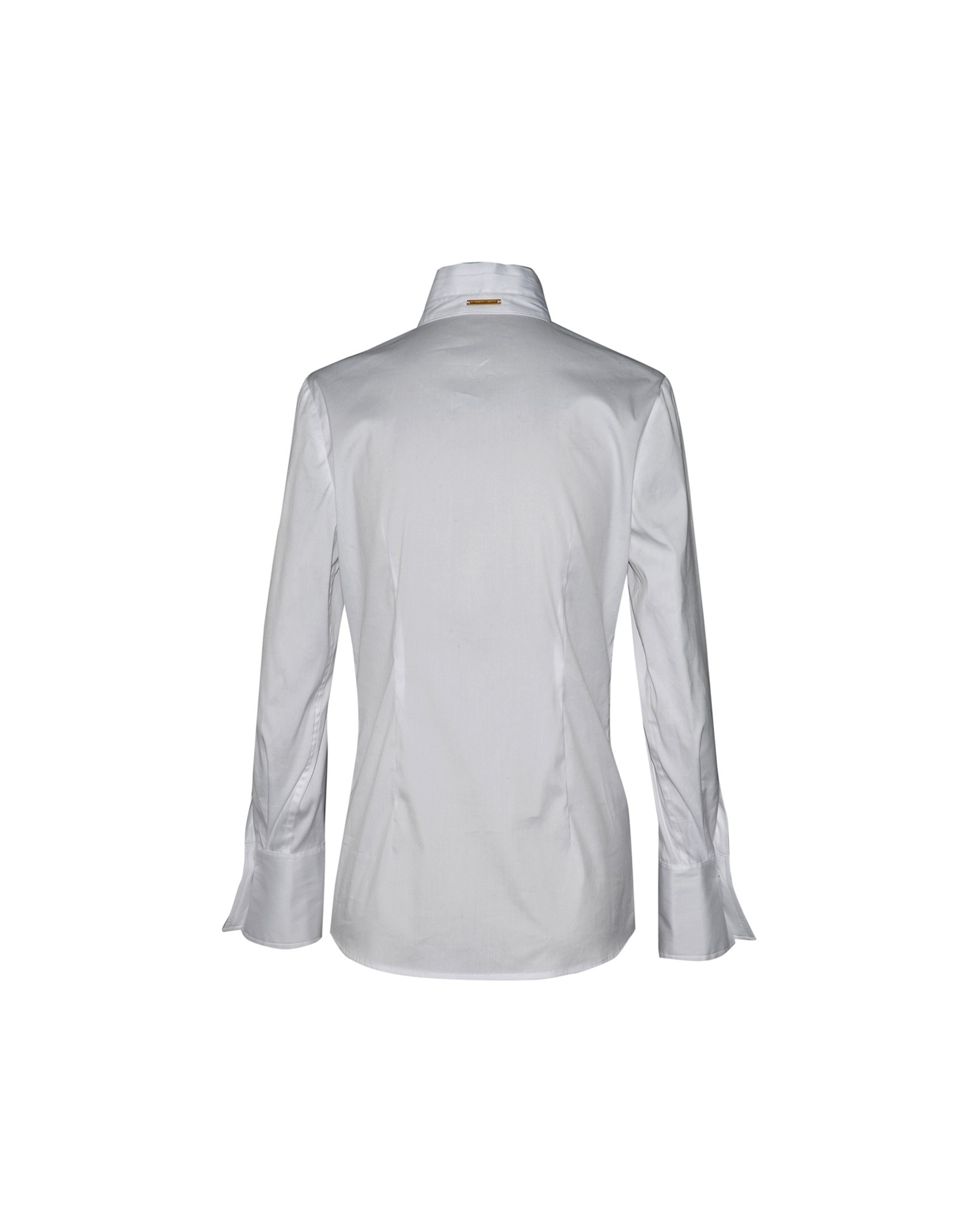 Camisa blanca cuello chimenea