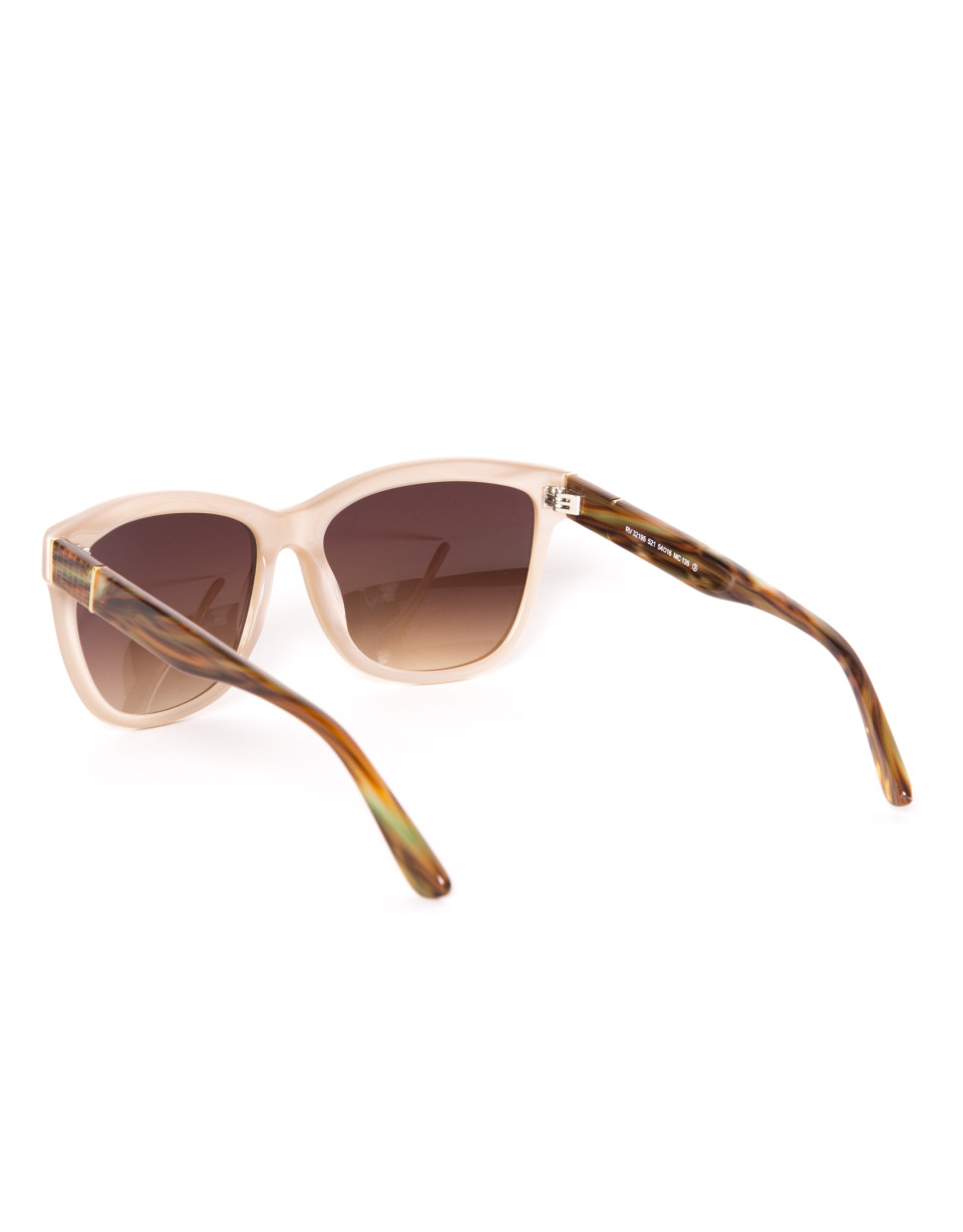 Gafa mujer forma cuadrada beige