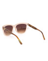 Gafa mujer forma cuadrada beige