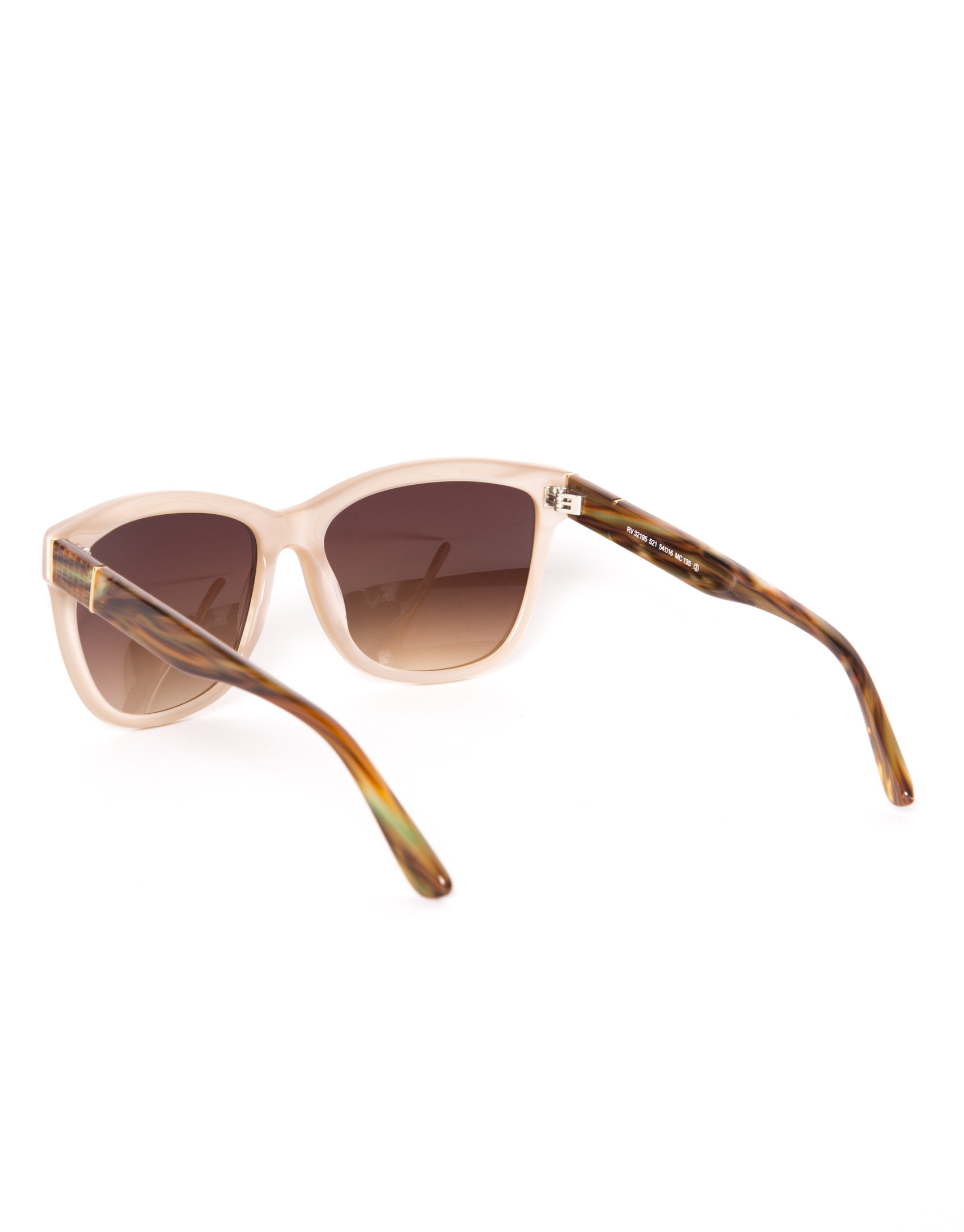 Gafa mujer forma cuadrada beige
