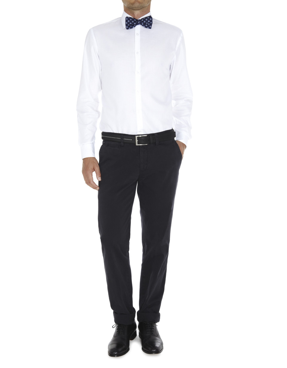 Micro-structured dressy shirt 