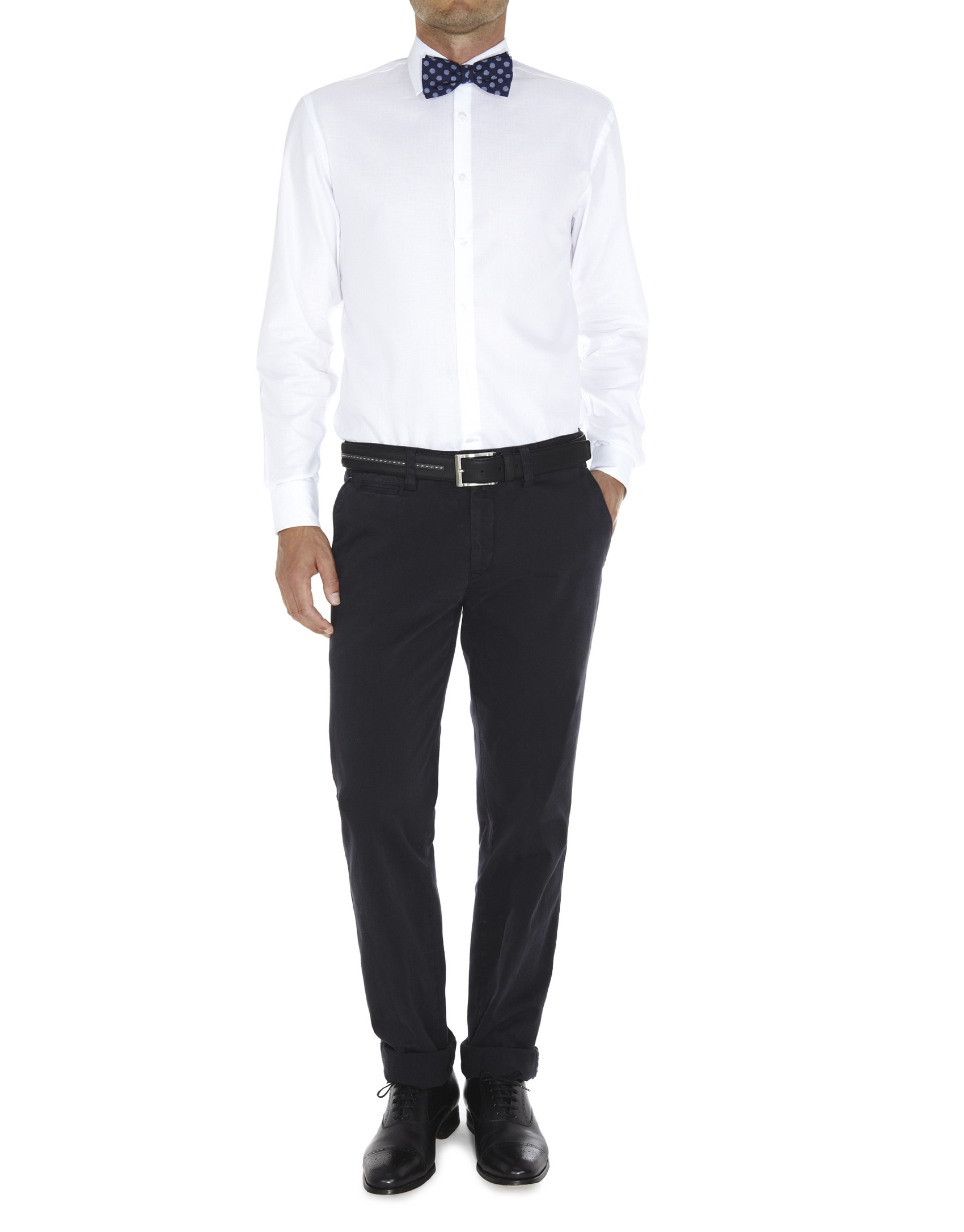 Micro-structured dressy shirt 