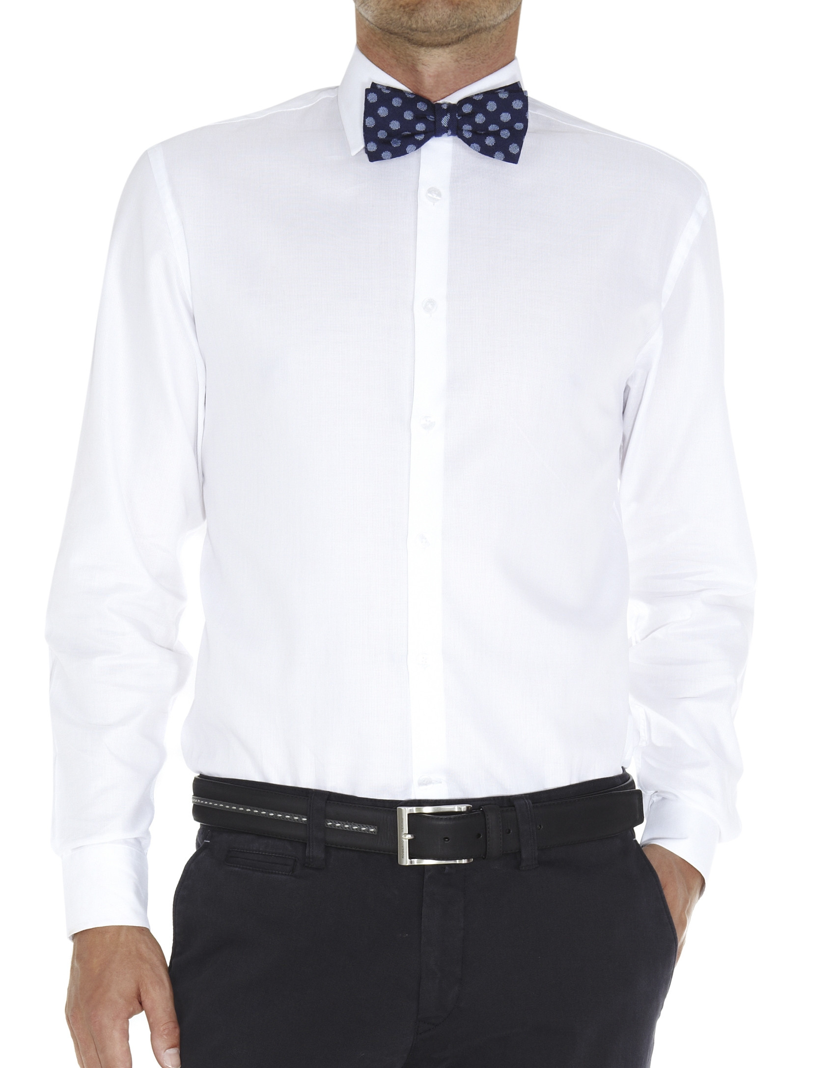 Micro-structured dressy shirt 