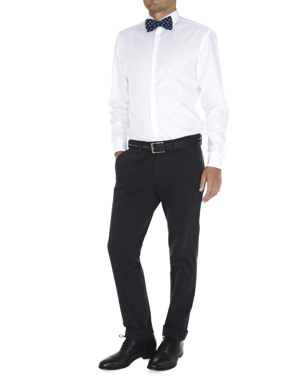 Micro-structured dressy shirt 
