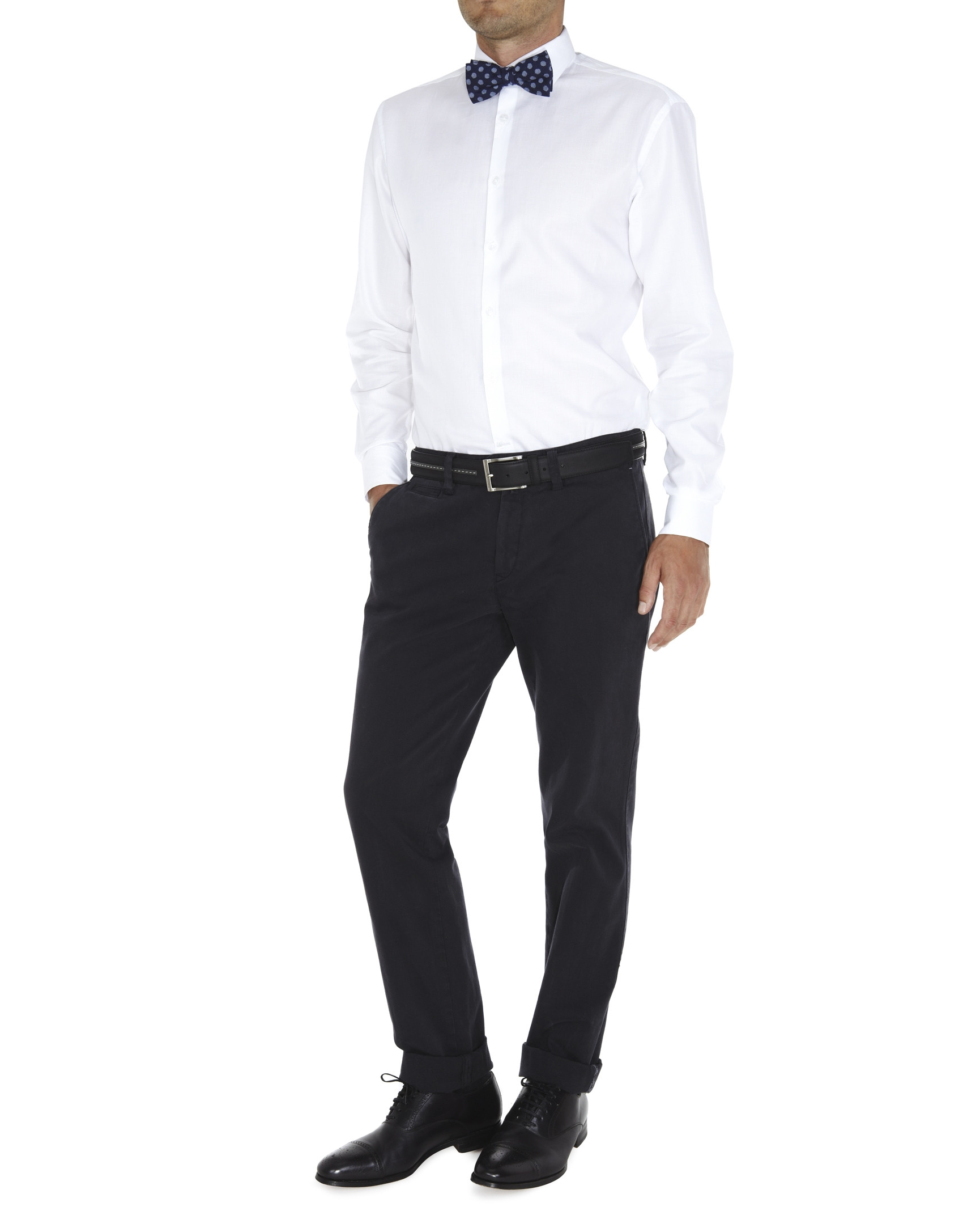 Micro-structured dressy shirt 