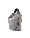 Bolso Tote Albert Zipper serraje gris
