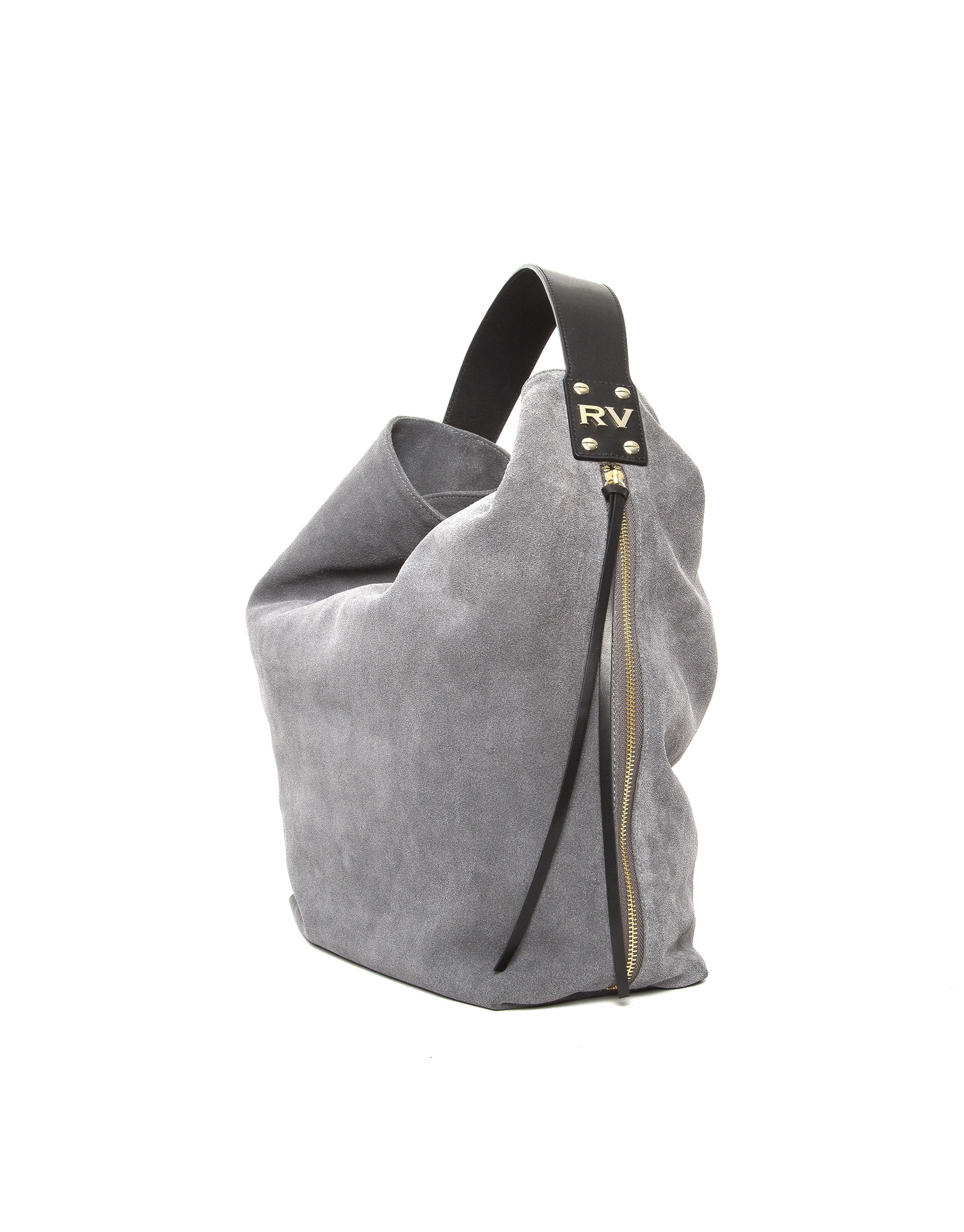 Bolso Tote Albert Zipper serraje gris