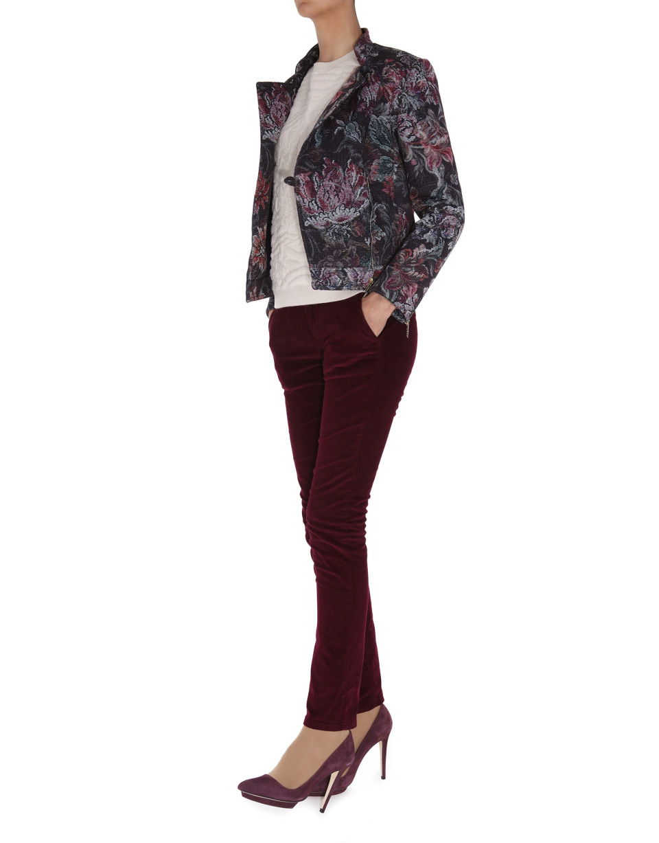 Floral print windbreaker 