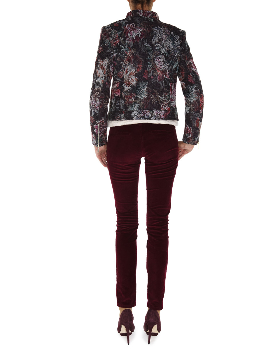 Floral print windbreaker 