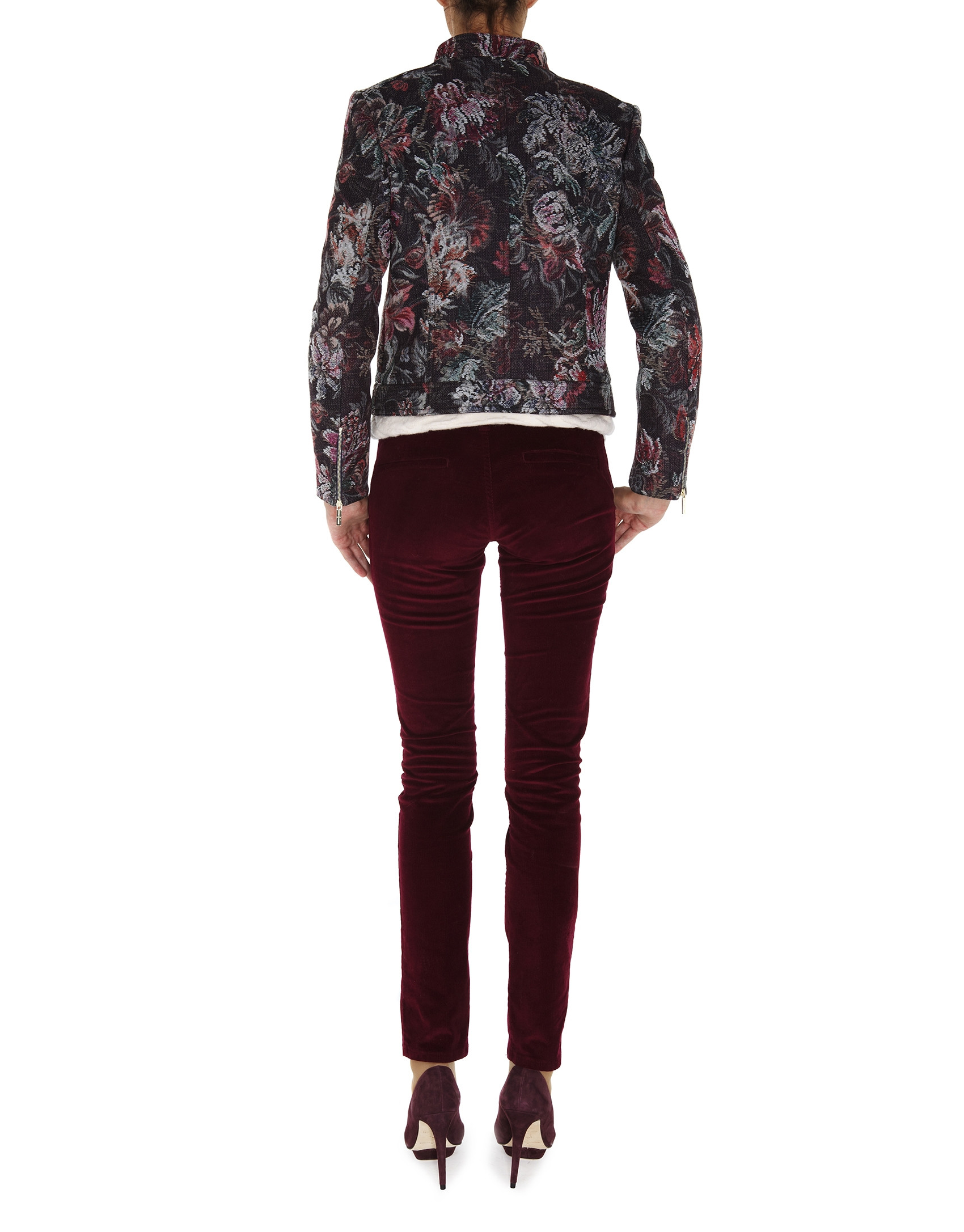 Floral print windbreaker 