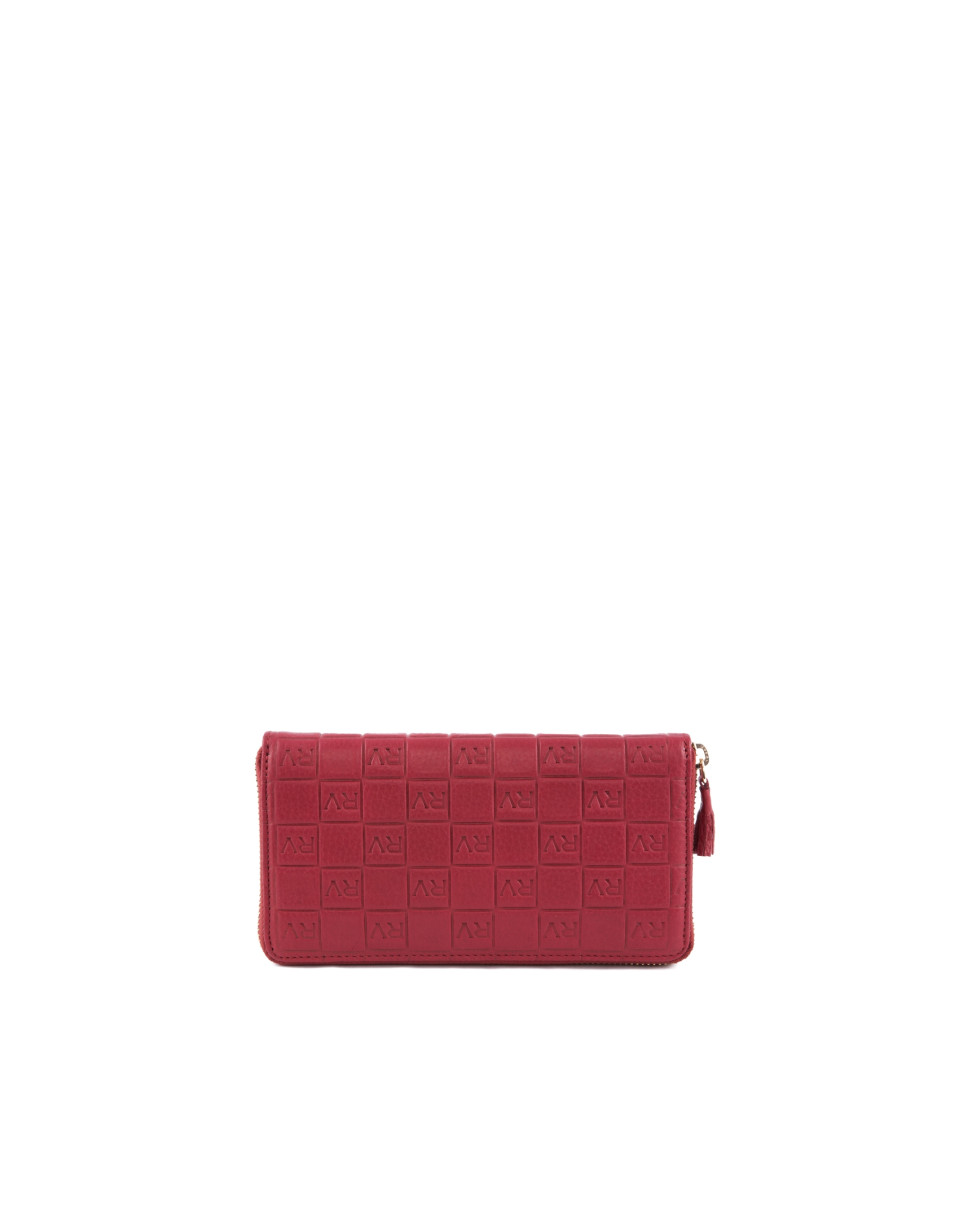 Red leather wallet