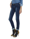 Faded jeans with gold embroidery on pockets