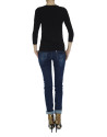 Animal print and lace top with long sleeves