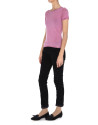 Pale pink wool and silk top