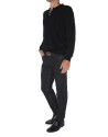 Plain tricot polo shirt